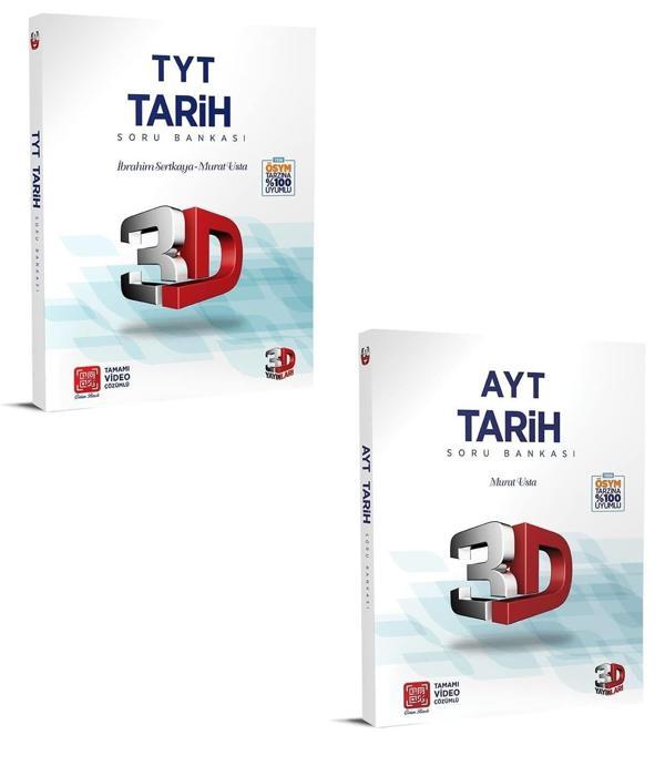 3D Yayınları 2024 Tyt Ayt Tarih Soru Bankası Seti - 3D Yayınları - Image 1