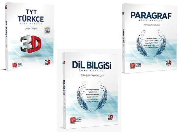 3D Yayınları 2024 Tyt Türkçe + Paragraf + Dil Bilgisi Soru Bankası Seti - 3D Yayınları - Image 1
