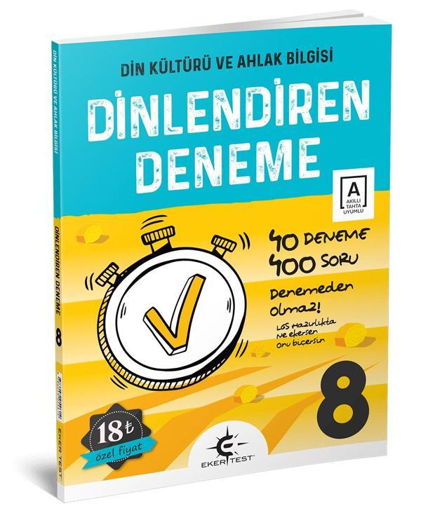 Eker Test 8. Sınıf Lgs Dinlendiren 40 Deneme Yeni 2022 - Eker Test Yayınları - Image 1