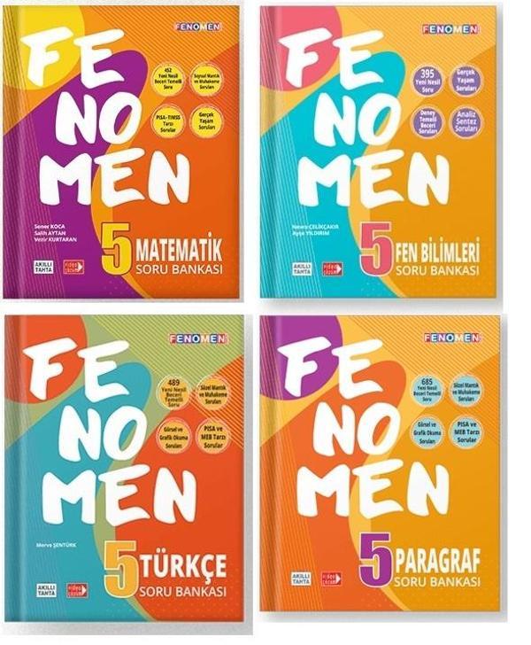 Fenomen Okul 2024 5. Sınıf Soru Bankası Seti 4 Kitap - Image 1