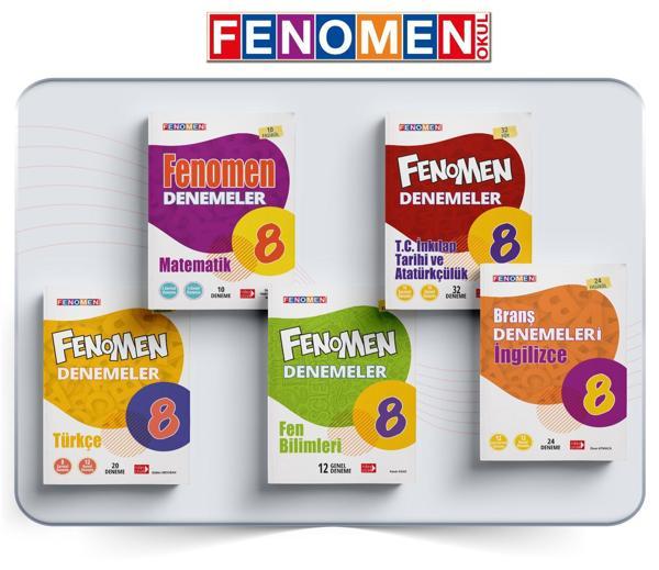 Fenomen Okul 2024 8. Sınıf Deneme Seti 5 Kitap - Image 1