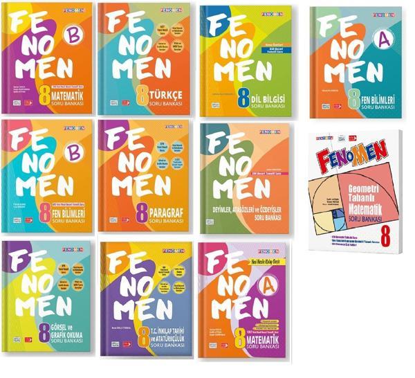 Fenomen Okul 2024 8. Sınıf Lgs Soru Seti Tam Set 11 Kitap - Image 1