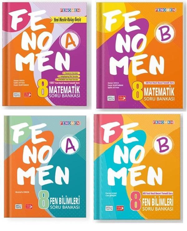 Fenomen Okul 2024 8. Sınıf Lgs Matematik Fen Bilimleri A + B Soru Seti - Image 1
