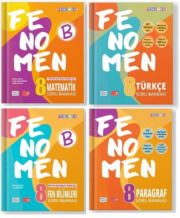 Fenomen Okul 2024 8. Sınıf Lgs Matematik Türkçe Fen Paragraf Soru Seti - Image 1