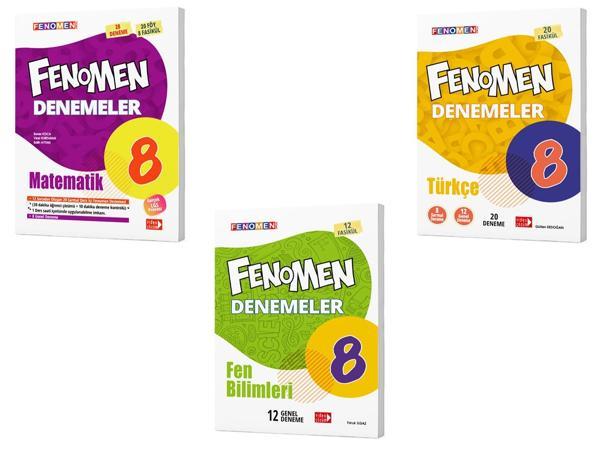 Fenomen Okul 2024 8. Sınıf Matematik Türkçe Fen Deneme Seti - Image 1