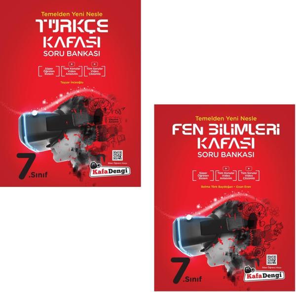 Kafadengi 2024 7. Sınıf Türkçe Fen Bilimleri Kafası Soru Bankası Seti - Kafa Dengi - Image 1