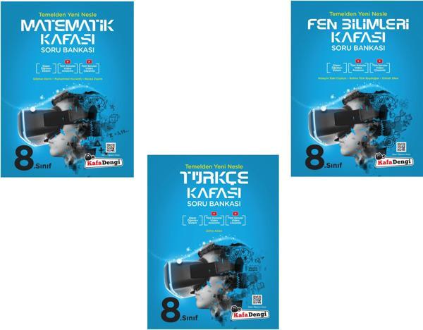 Kafadengi 2024 8. Sınıf Lgs Matematik Türkçe Fen Kafası Soru Seti - Kafa Dengi - Image 1