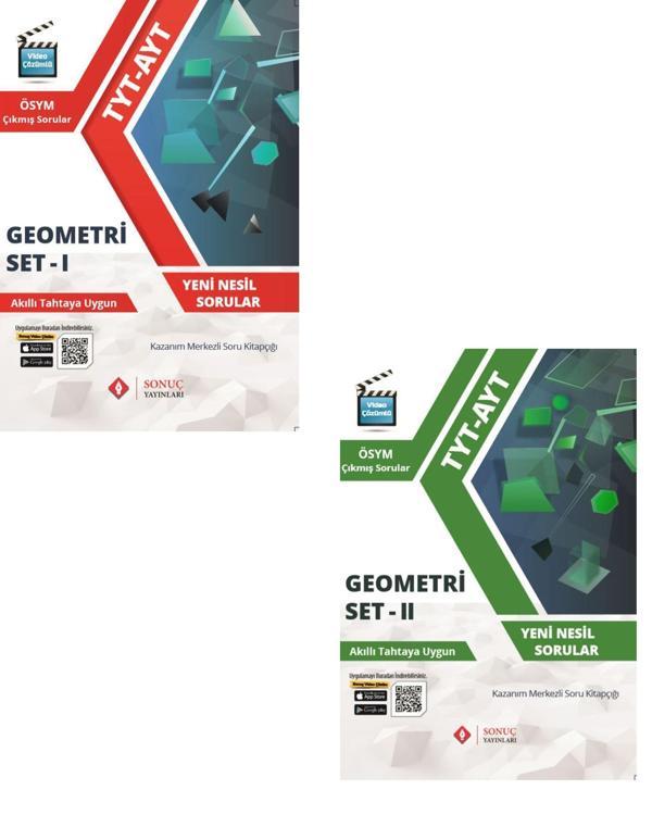 Sonuç Yayınları Tyt Ayt Geometri Modüler Set 1 - 2 Seti 2023 - Sonuç Yayınları - Image 1