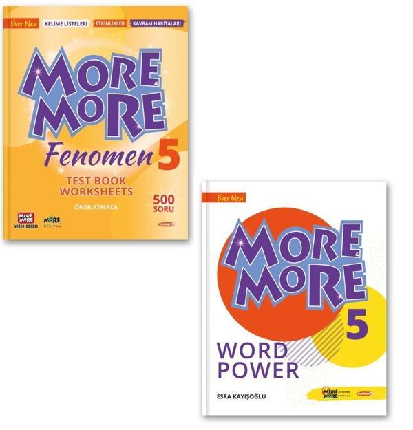 Kurmay Elt 2024 5. Sınıf More & More Test Book + Word Power - Kurmay Yayınları - Image 1