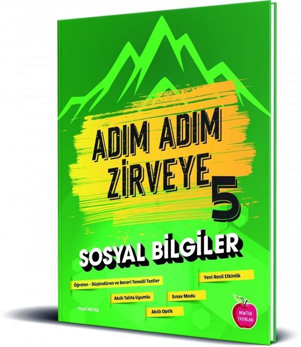 Newton 5. Sınıf Sosyal Bilgiler Adım Adım Zirveye Soru Bankası 2023 - Newton Yayınları - Image 1