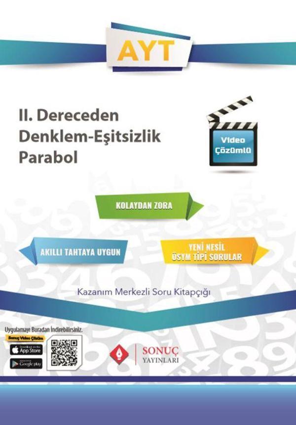 Sonuç Yayınları Ayt 2. Derece Denklemler Eşitsizlik Parabol 2023 - Sonuç Yayınları - Image 1