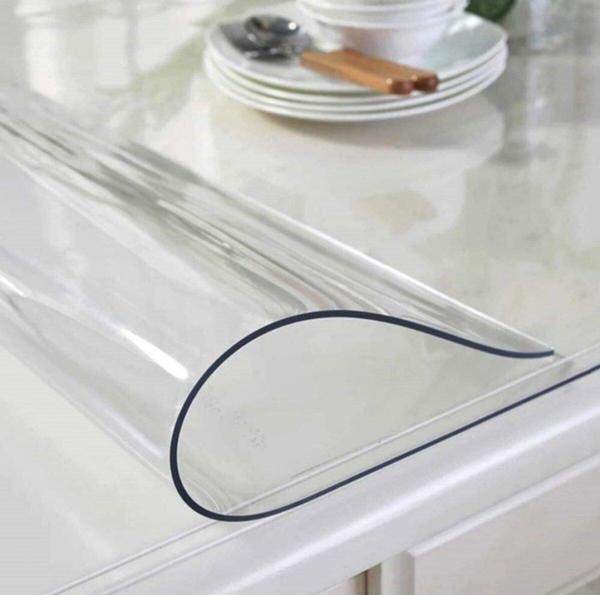 Şeffaf Masa Örtüsü 70cm x 190cm 1.4mm Pvc Masa Örtüsü Koruyucu - Image 1