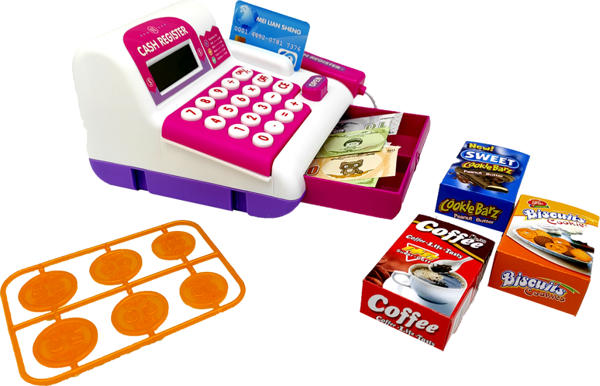 Birlik Oyuncak Büyük Tuşlu Hesaplı Yazar Kasa Pembe LS820A73 - Image 1