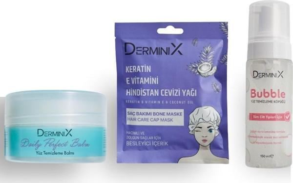 Derminix Yüz Temizleme Balmı/Yüz Temizleme Köpüğü/Keratin & E vitamini & Hindistan Cevizi Yağı Bone  - Image 1