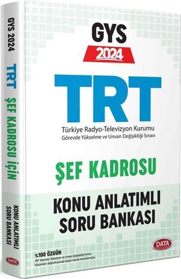 2024 TRT Şef Kadrosu GYS Konu Anlatımlı Soru Bankası Data Yayınları - Data Yayınları - Image 1