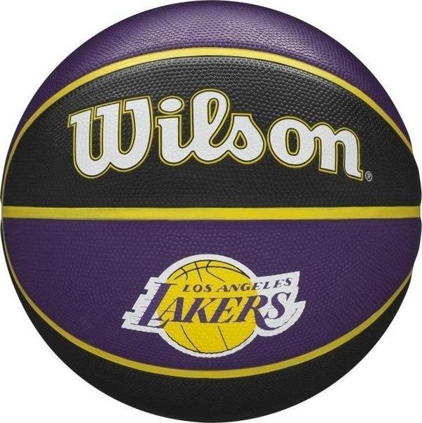 Wilson NBA Team Tribute LA Lakers Basket Topu - Image 1