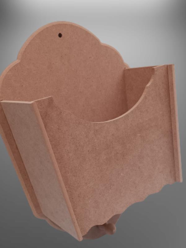 Hobi 90055 Dekoratif Gazetelik Kutu Model Ahşap HAM MDF El Yapım - Image 1