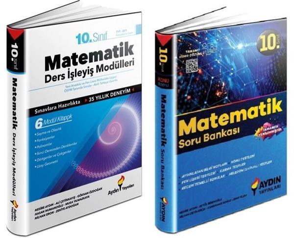 Aydın 2024 10. Sınıf Matematik Ders İşleyiş + Soru Seti 2 Kitap - Aydın Yayınları - Image 1