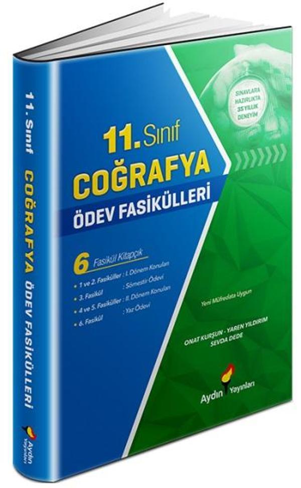 Aydın 2024 11. Sınıf Coğrafya Ödev Fasikülleri - Aydın Yayınları - Image 1
