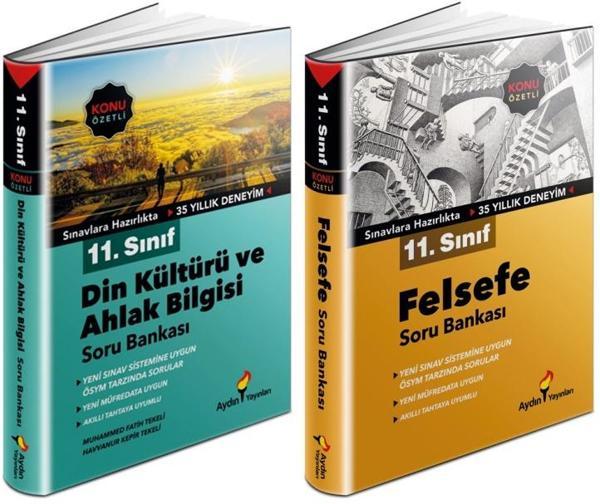 Aydın 2024 11. Sınıf Din + Felsefe Soru Bankası Seti 2 Kitap - Aydın Yayınları - Image 1