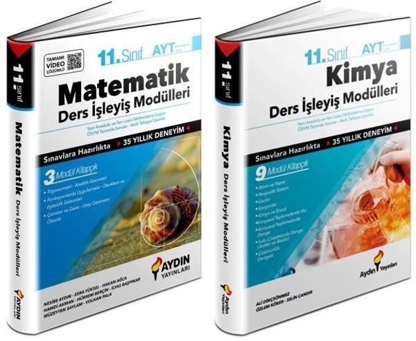 Aydın 2024 11. Sınıf Matematik + Kimya Ders İşleyiş Modülleri Seti 2 Kitap - Aydın Yayınları - Image 1