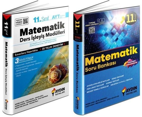 Aydın 2024 11. Sınıf Matematik Ders İşleyiş + Soru Seti 2 Kitap - Aydın Yayınları - Image 1