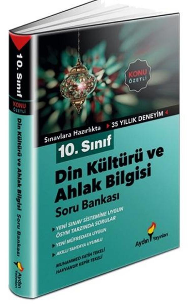 Aydın 2024 10. Sınıf Din Kültürü Konu Özetli Soru 
Bankası - Aydın Yayınları - Image 1