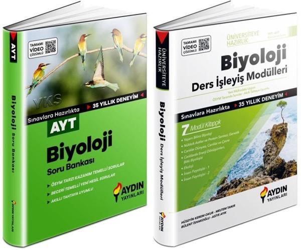 Aydın 2024 Ayt Biyoloji Soru + Ders İşleyiş Seti 2 Kitap - Aydın Yayınları - Image 1