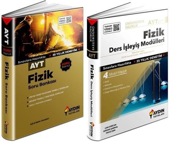 Aydın 2024 Ayt Fizik Konu Özetli Soru + Ders İşleyiş Seti 2 Kitap - Aydın Yayınları - Image 1