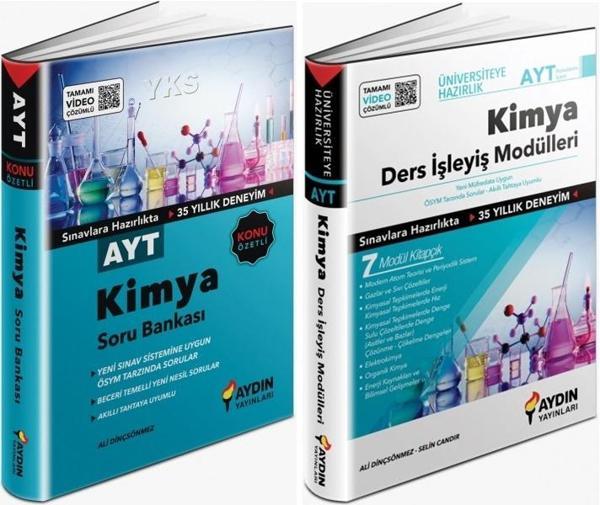 Aydın 2024 Ayt Kimya Konu Özetli Soru + Ders İşleyiş Seti 2 Kitap - Aydın Yayınları - Image 1