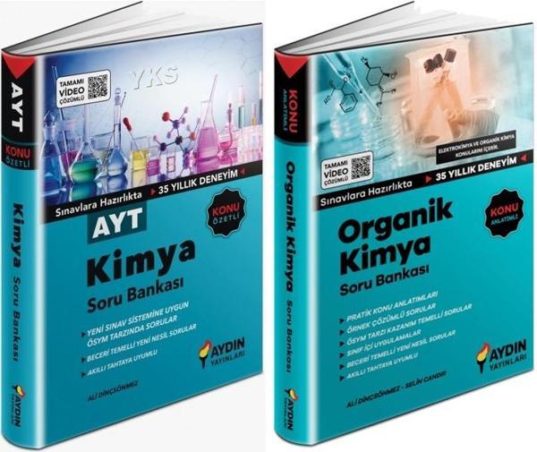 Aydın 2024 Ayt Kimya Soru + Oganik Kimya Soru Seti 2 Kitap - Aydın Yayınları - Image 1