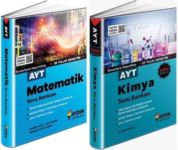 Aydın 2024 Ayt Matematik + Kimya Soru Seti 2 Kitap - Aydın Yayınları - Image 1