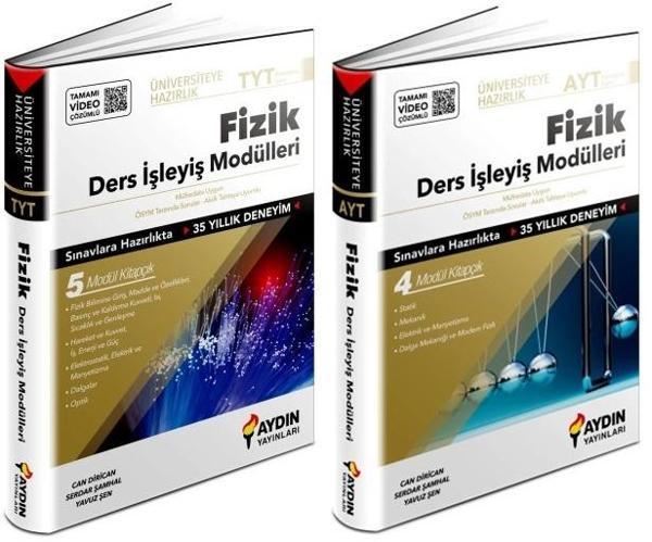 Aydın 2024 Tyt Ayt Fizik Konu Özetli Ders İşleyiş Modülleri Seti 2 Kitap - Aydın Yayınları - Image 1