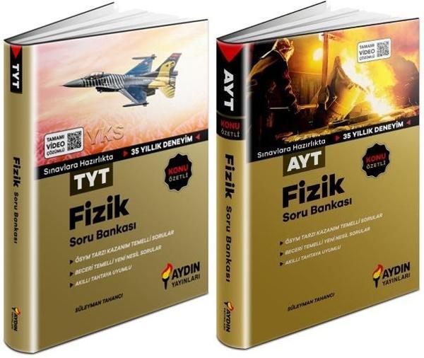 Aydın 2024 Tyt Ayt Fizik Konu Özetli Soru Bankası Seti 2 Kitap - Aydın Yayınları - Image 1