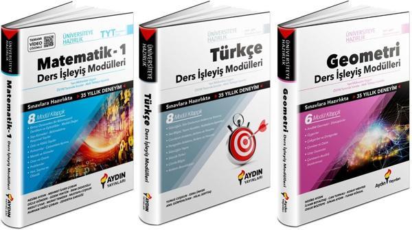 Aydın 2024 Tyt Matematik + Geometri + Türkçe Ders İşleyiş Seti 3 Kitap - Aydın Yayınları - Image 1