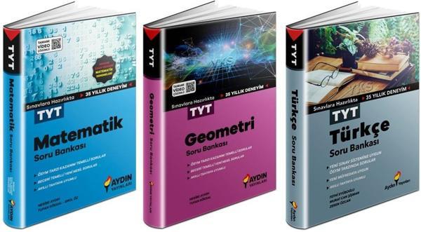Aydın 2024 Tyt Matematik + Geometri + Türkçe Soru Seti 3 Kitap - Aydın Yayınları - Image 1