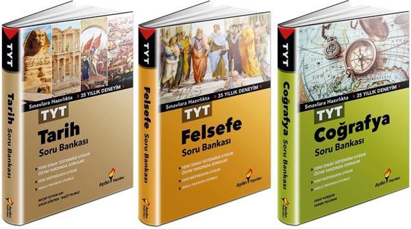 Aydın 2024 Tyt Tarih + Coğrafya + Felsefe Soru Seti 3 Kitap - Aydın Yayınları - Image 1