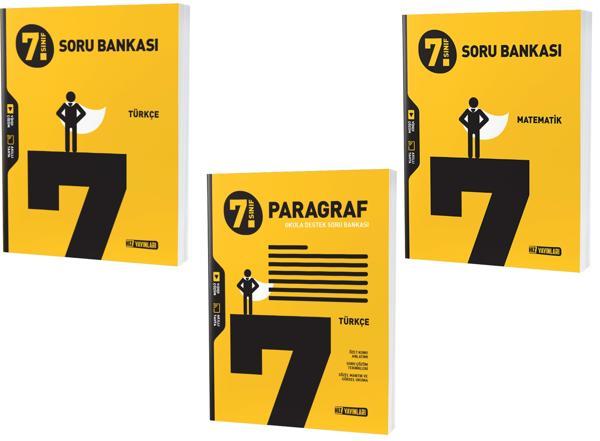 Hız 2024 7. Sınıf Matematik + Türkçe + Paragraf Soru Seti 3 Kitap - Hız Yayınları - Image 1