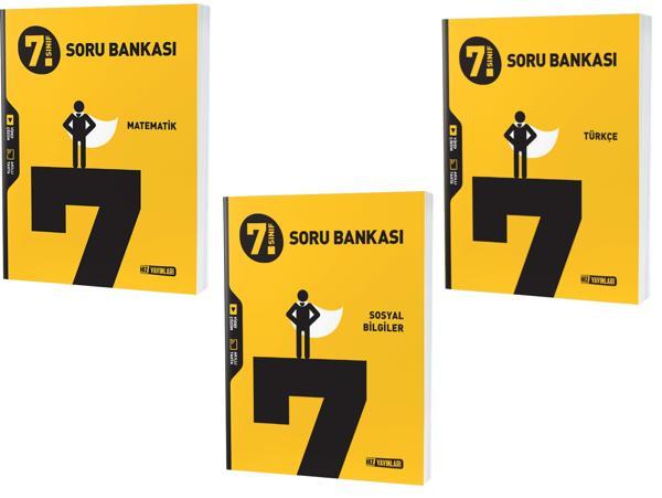 Hız 2024 7. Sınıf Matematik + Türkçe + Sosyal Soru Seti 3 Kitap - Hız Yayınları - Image 1