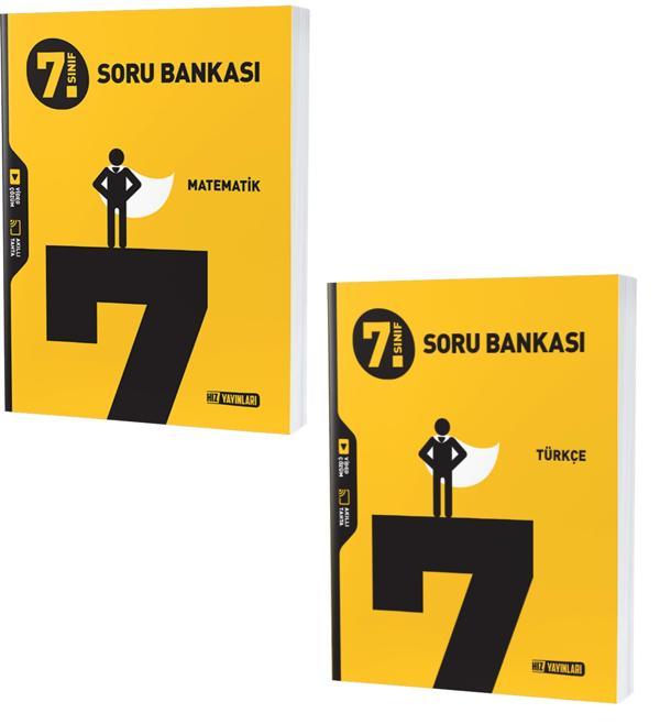 Hız 2024 7. Sınıf Matematik + Türkçe Soru Seti 2 Kitap - Hız Yayınları - Image 1