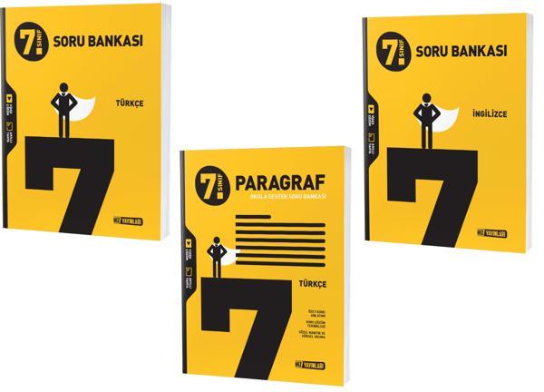 Hız 2024 7. Sınıf Türkçe + Paragraf + İngilizce Soru Seti 3 Kitap - Hız Yayınları - Image 1