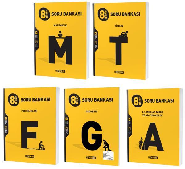 Hız Lgs 2024 8. Sınıf Matematik + Geometri + Türkçe + Fen + İnkılap Soru Seti 5 Kitap - Hız Yayınları - Image 1