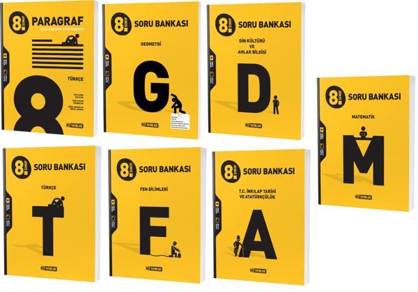 Hız Lgs 2024 8. Sınıf Matematik + Geometri + Türkçe + Fen + Paragraf + İnkılap + Din Soru Seti 7 Kitap - Hız Yayınları - Image 1