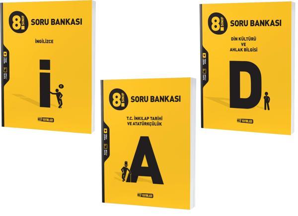 Hız Lgs 2024 8. Sınıf İnkılap Tarihi + İngilizce + Din Soru Seti 3 Kitap - Hız Yayınları - Image 1