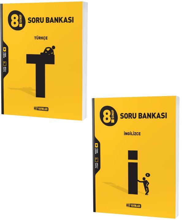 Hız Lgs 2024 8. Sınıf Türkçe + İngilizce Soru Seti 2 Kitap - Hız Yayınları - Image 1