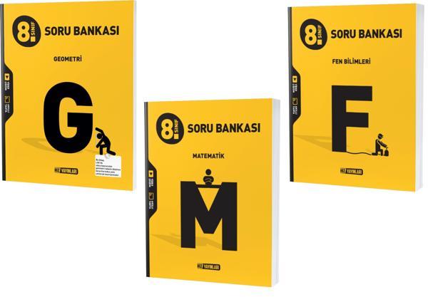 Hız Lgs 2024 8. Sınıf Matematik + Geometri + Fen Bilimleri Soru Seti 3 Kitap - Hız Yayınları - Image 1