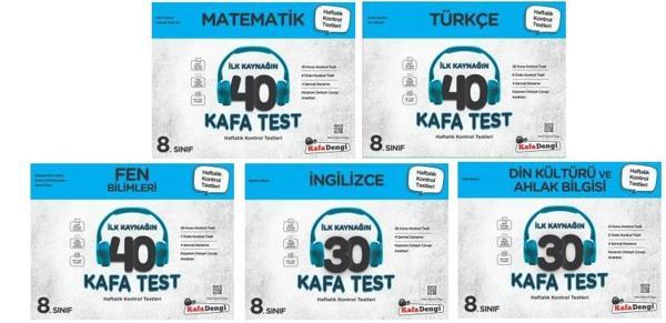 Kafadengi 2024 8. Sınıf Lgs Matematik + Türkçe + Fen + İngilizce + Din Kafa Test Seti 5 Kitap - Kafa Dengi - Image 1