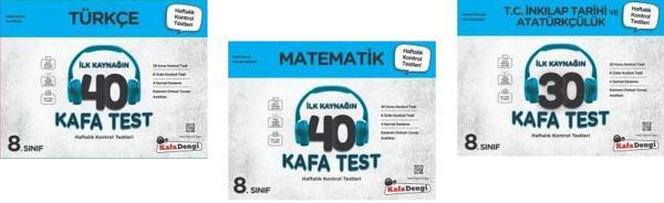 Kafadengi 2024 8. Sınıf Lgs Matematik + Türkçe + İnkılap Kafa Test Seti 3 Kitap - Kafa Dengi - Image 1