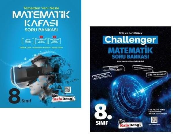 Kafadengi 2024 8. Sınıf Lgs Matematik Kafası + Challenger Soru Seti 2 Kitap - Kafa Dengi - Image 1