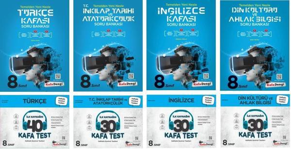 Kafadengi 2024 8. Sınıf Lgs Sözel Kafa Soru + Test Seti 8 Kitap - Kafa Dengi - Image 1